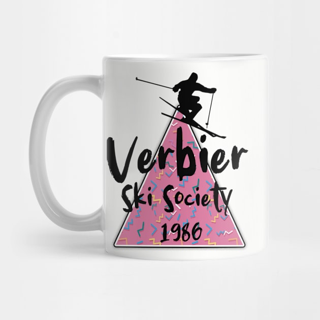 Verbier ski society 1986 vintage retro 80's by Captain-Jackson